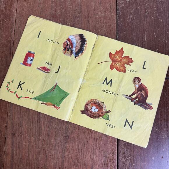 1959 Platt & Munk ABC Words to Say Cloth easy‎ to clean kids story book - Picture 5 of 10